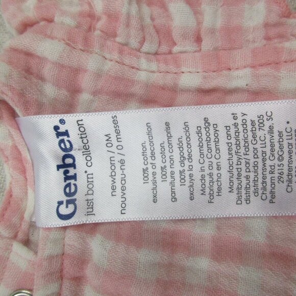 Lot of 2 Carter's Onesies Bodysuits Baby Girl Newborn Gray Pink Daddy’s Sunshine - Picture 6 of 6